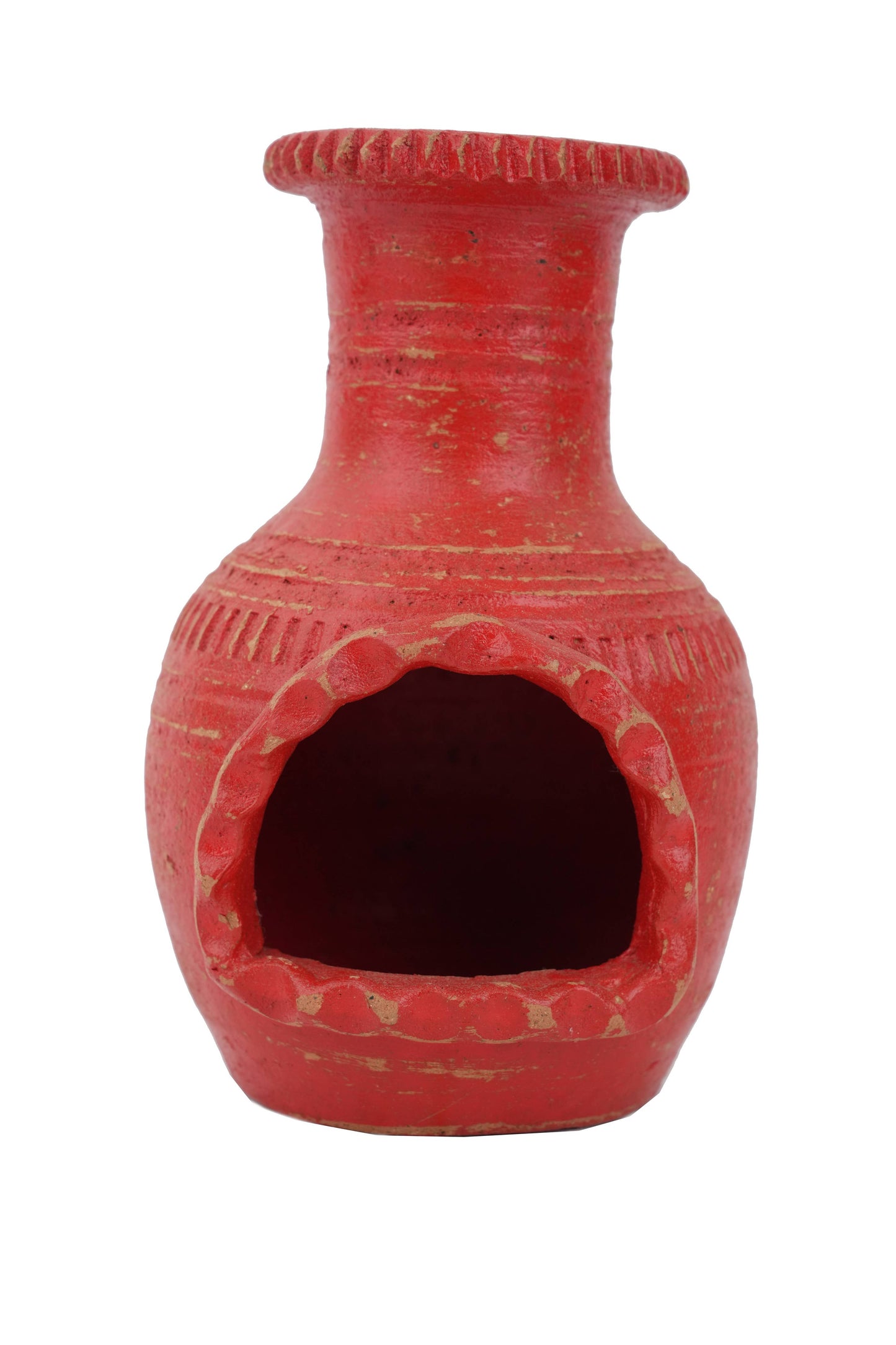 Mini-Clay Chimney Candle Holder-Patio-Garden-Mini-4 Colors: Rustico