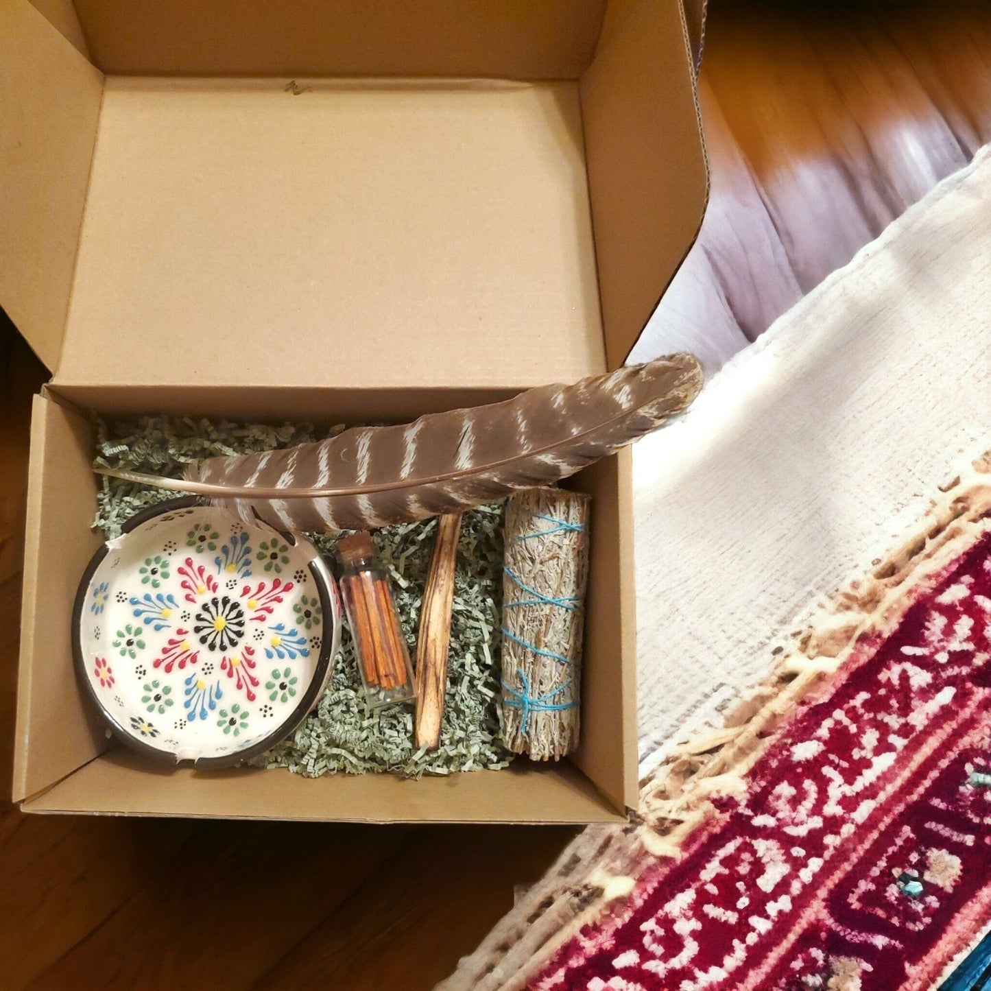 Sage Smudge Kit for Home, Energy Cleansing & Spiritual Healing, Purification Ritual, Unique Housewarming Gift