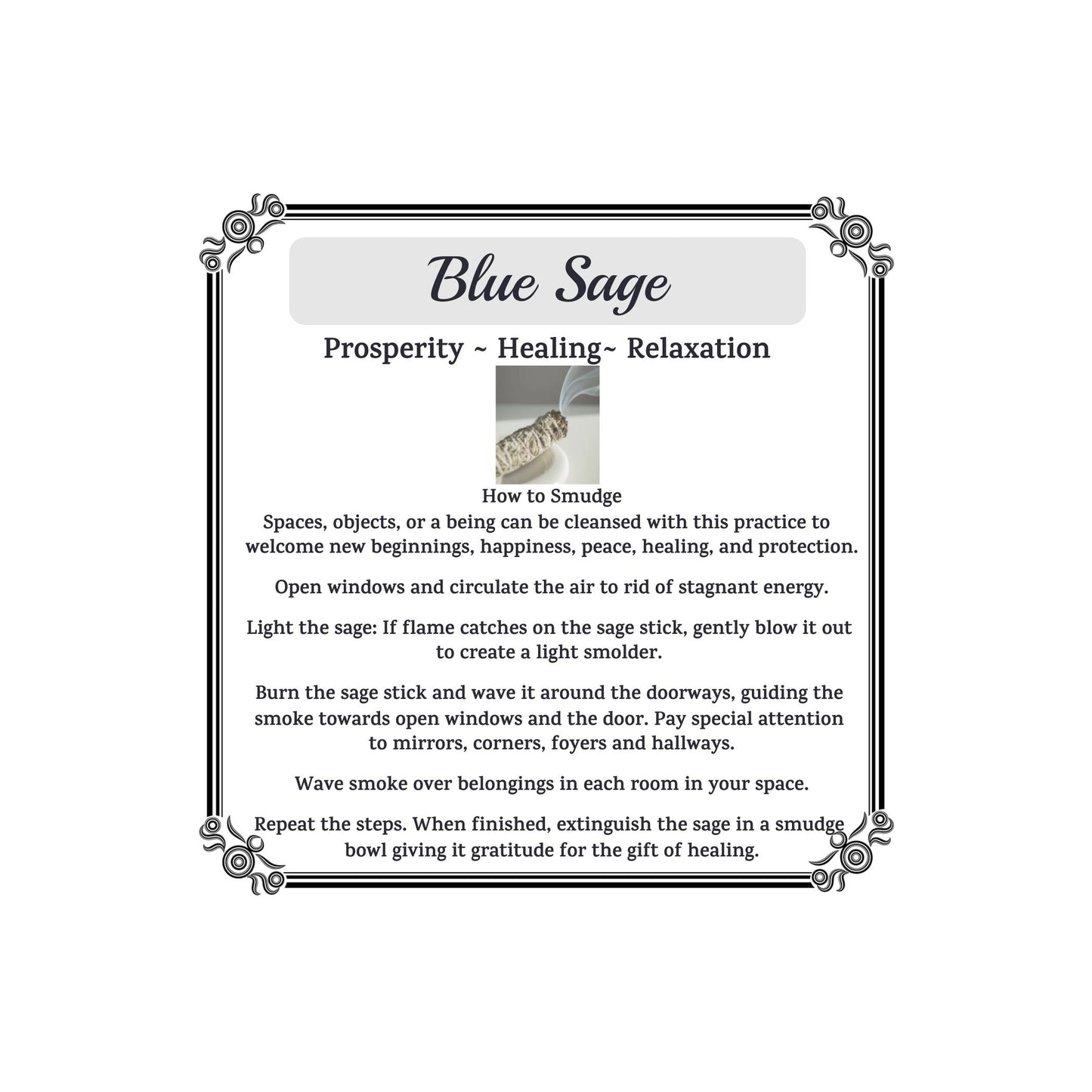 Herb Variety Bundle: Smudge Sticks with Instructions for Cleansing & Protection, Natural Sage Gifts