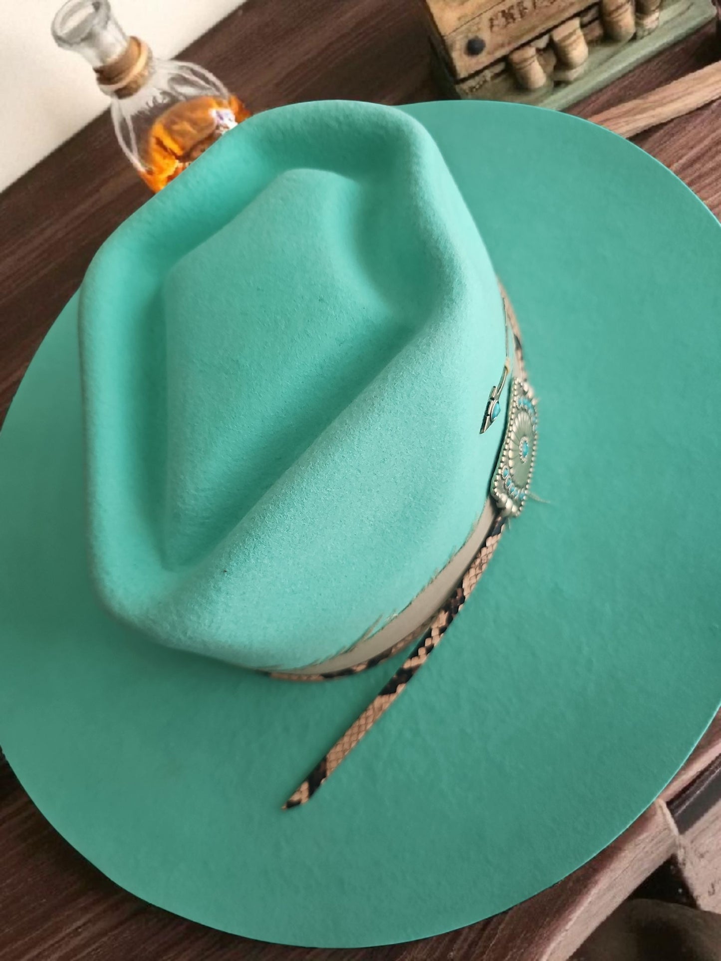 Pitchfront Charlie 1Horse Lainey Wilson Spear Point Mint Wool Hat Small