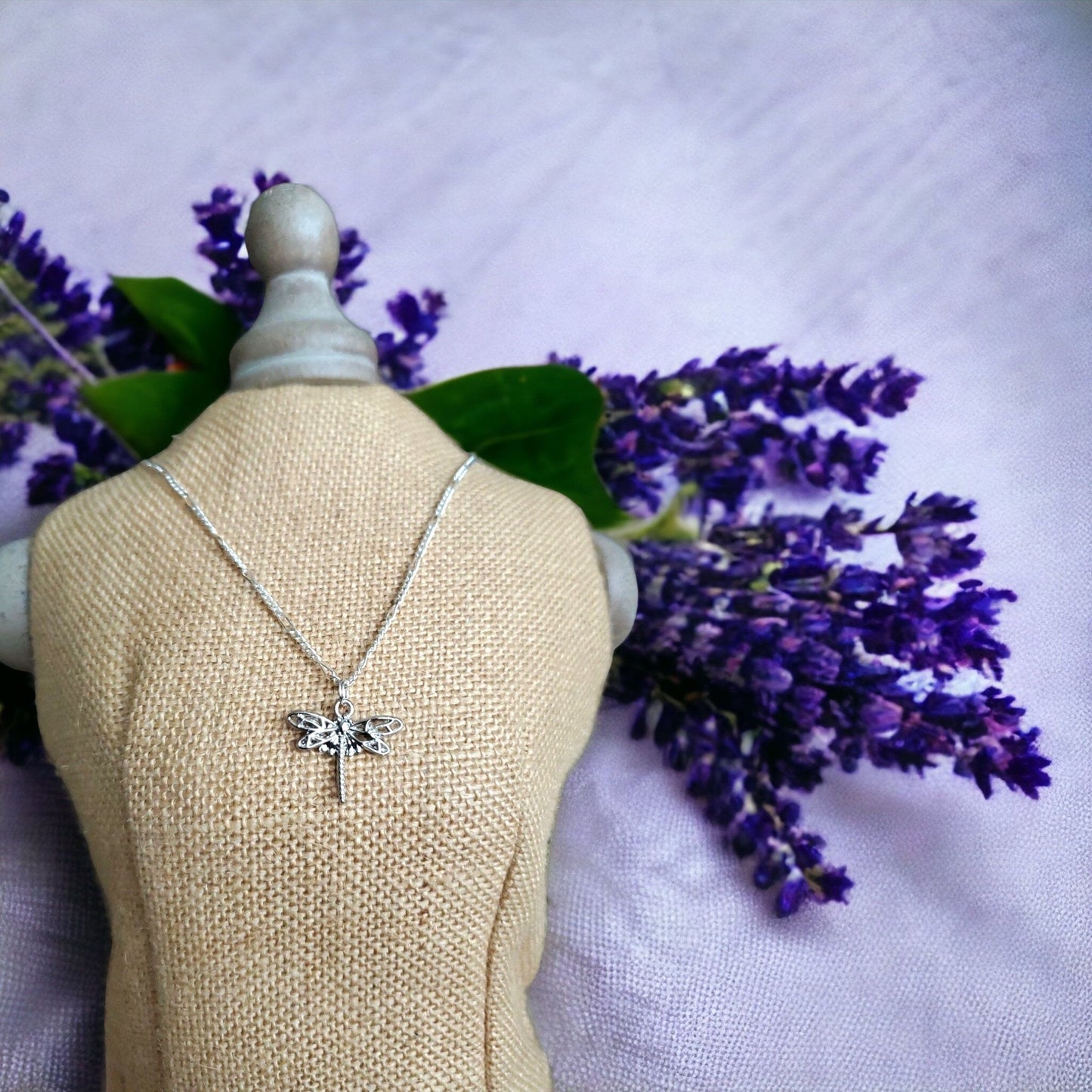 Enchanting Silver Dragonfly Necklace Adjustable Length, Unique Nature Themed Jewelry, Ideal Gift for Birthdays or Anniversaries