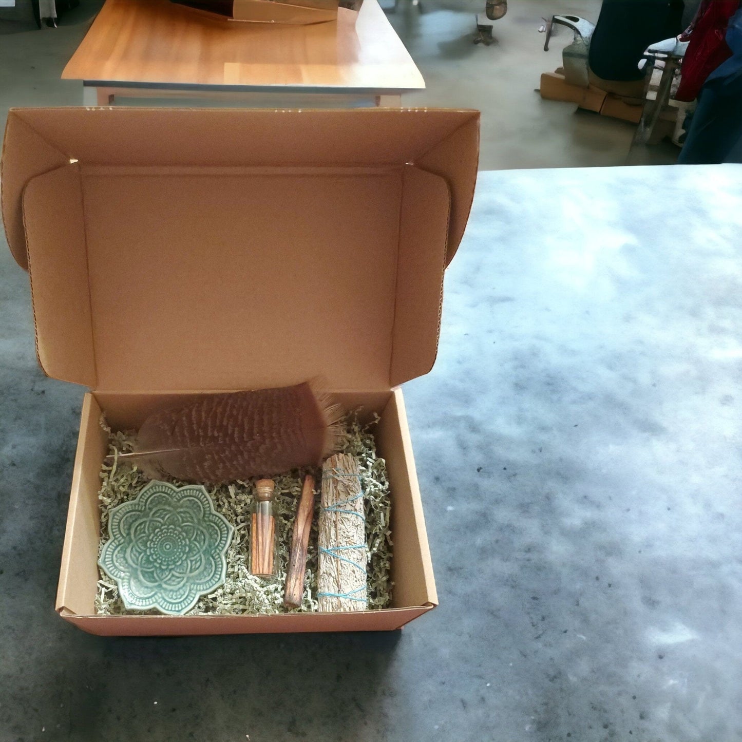 Sage Smudge Kit for Home, Energy Cleansing & Spiritual Healing, Purification Ritual, Unique Housewarming Gift
