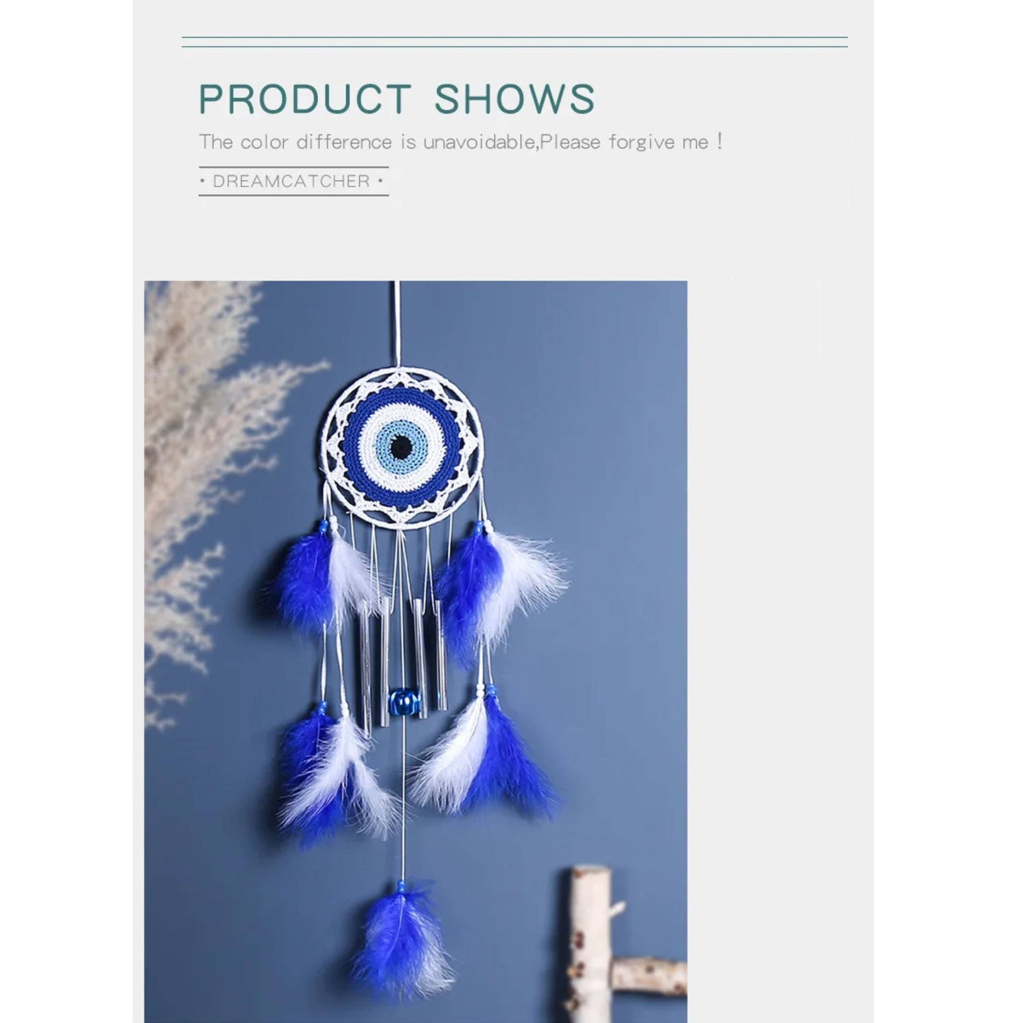 Blue Evil Eye Dream Catcher For Home Holiday Decor