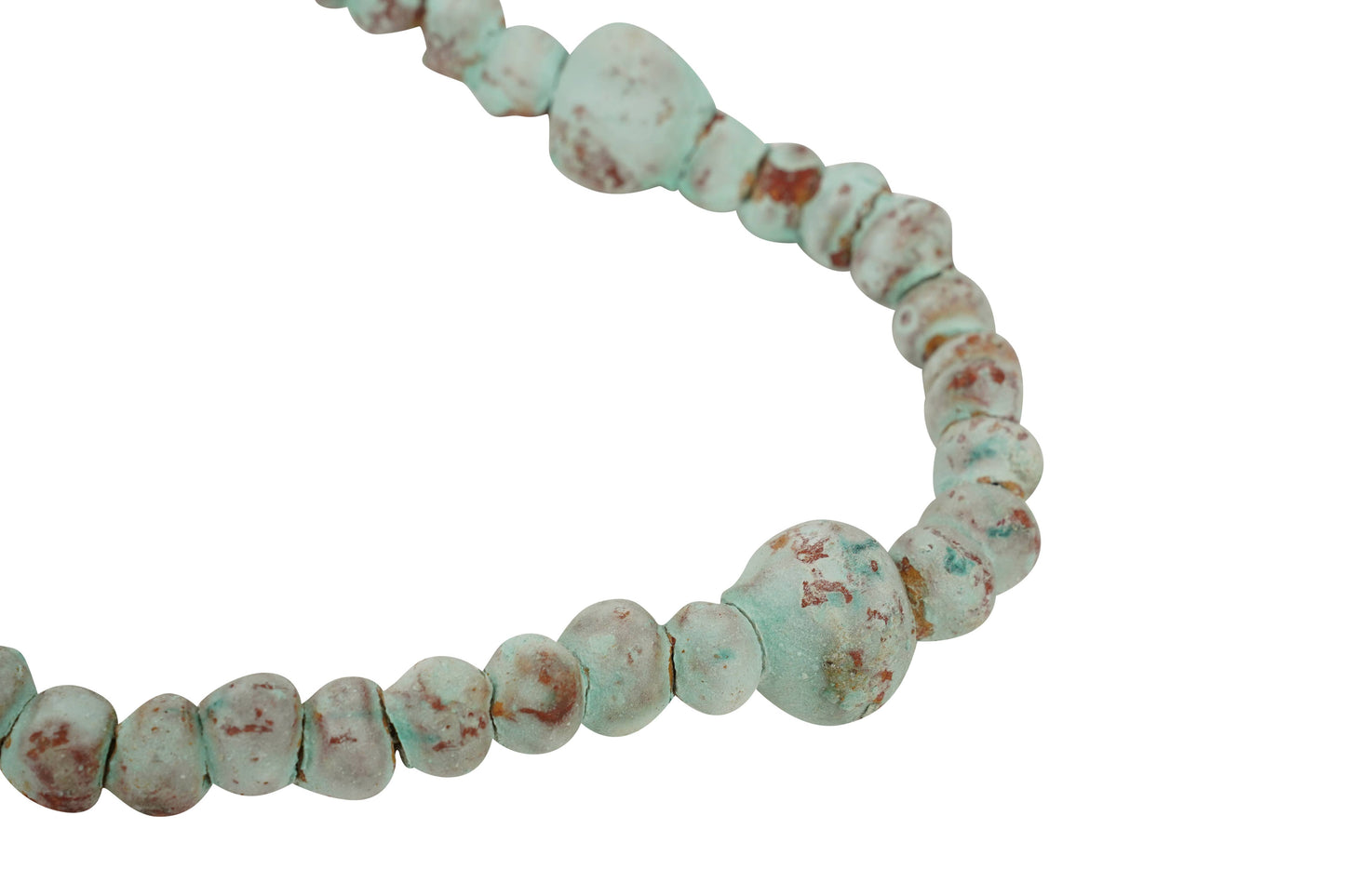 Hope Clay Rosary-Beads-Gorgeous-6 Sizes-Handmade-Turquoise: #1-17 inches long