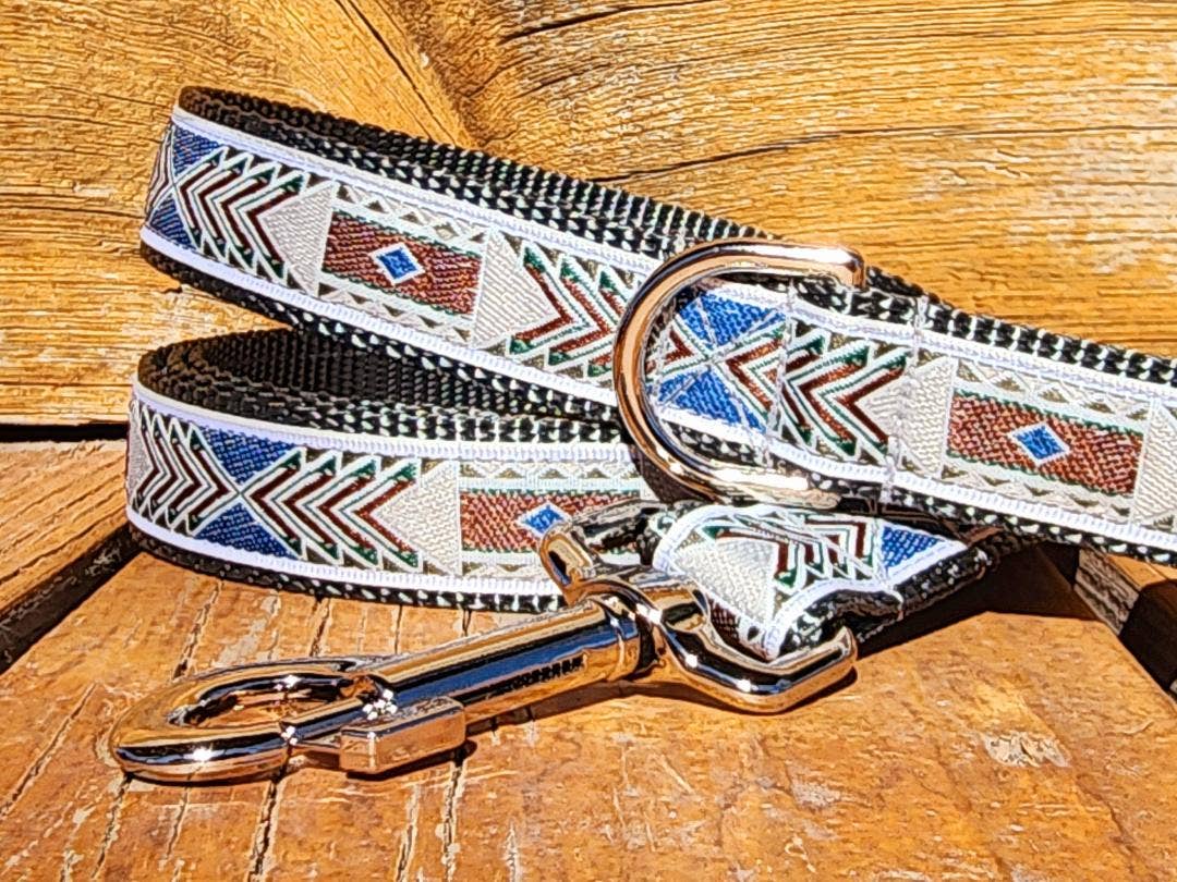 1" Aztec Dog Collar, Leash, or Martingale