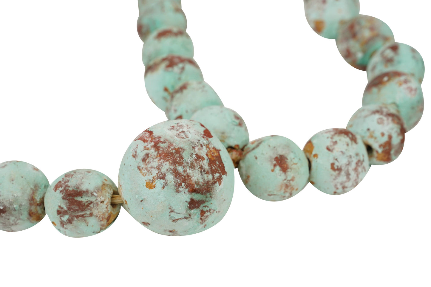 Hope Clay Rosary-Beads-Gorgeous-6 Sizes-Handmade-Turquoise: #1-17 inches long