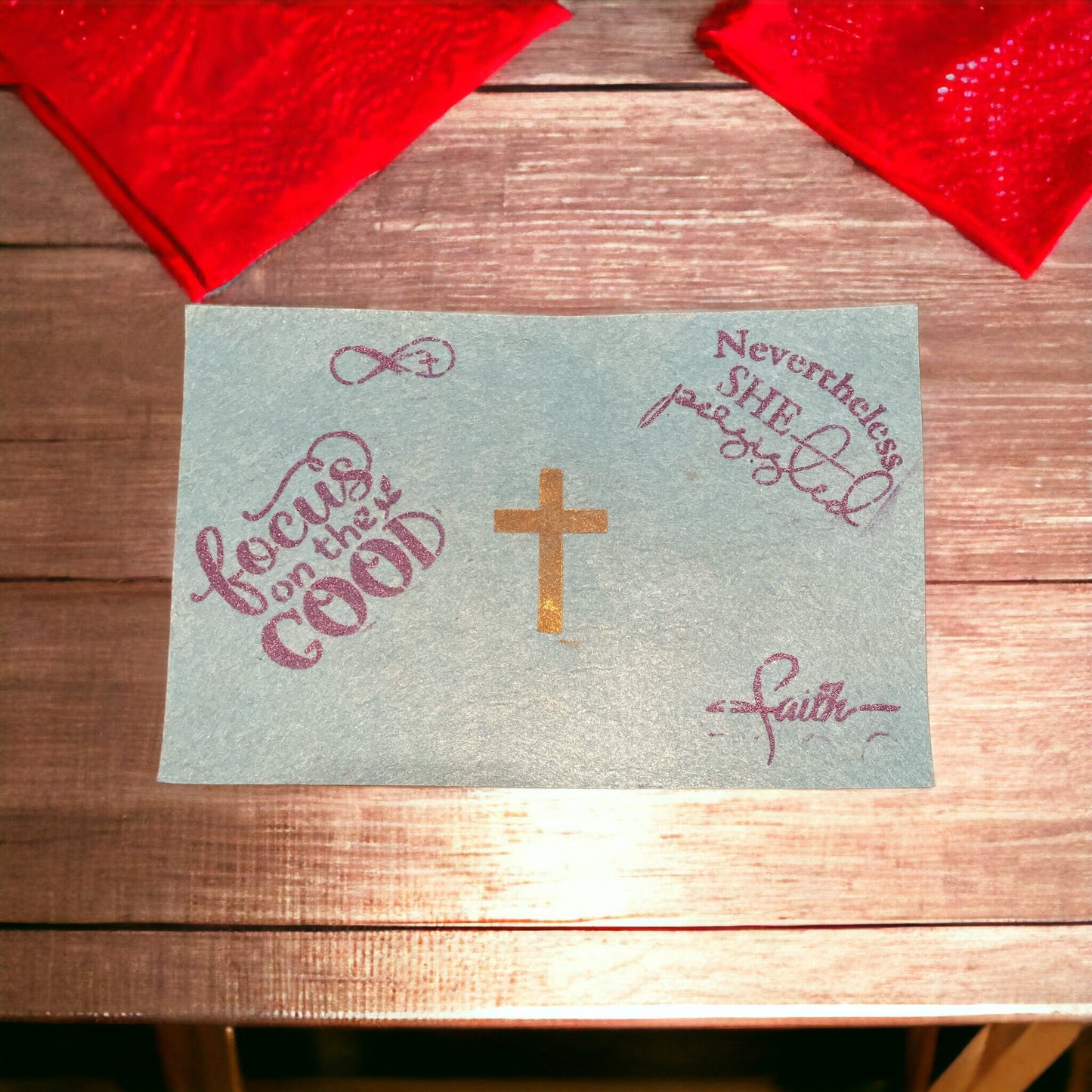 Hand Painted Prayer Decor Mat - Intricate Felt Design for Meditation & Worship - Unique Housewarming Gift