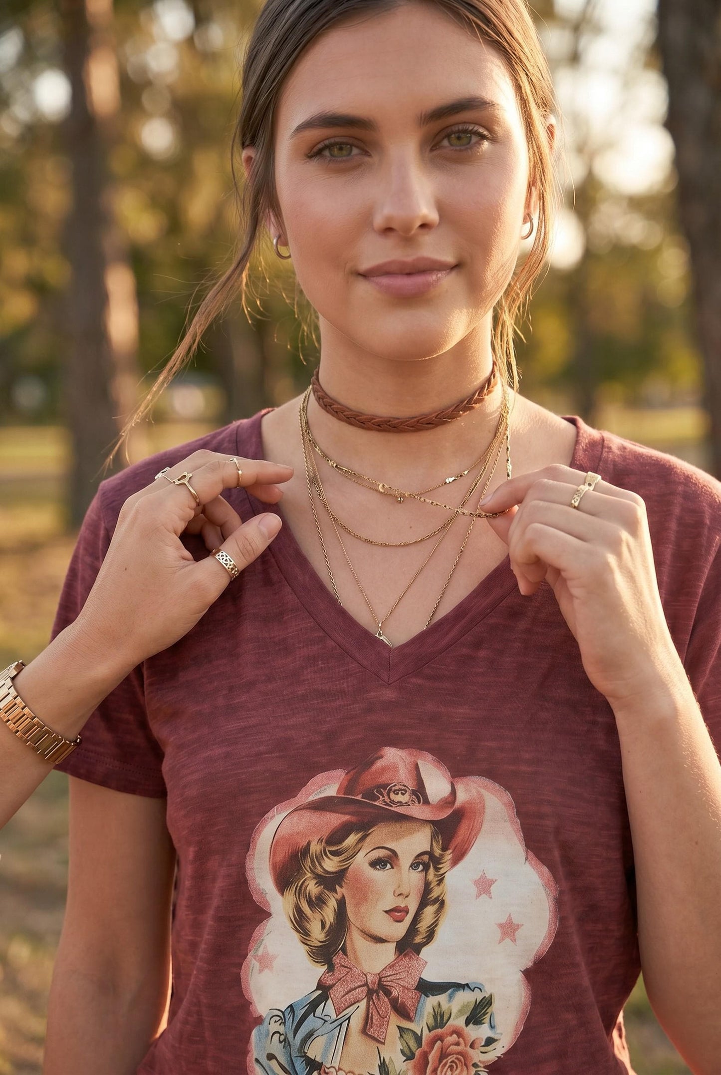 Vintage Cowgirl Desert Rodeo Graphic 2XL Tee, Western Summer Style, Handmade Retro Rustic Casual