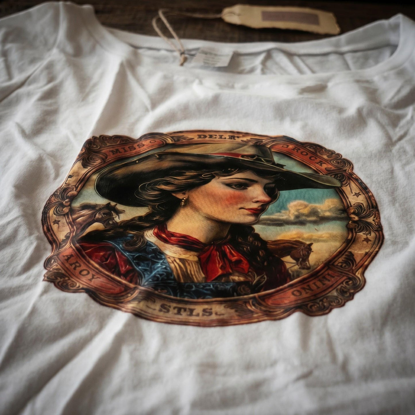 Vintage Cowgirl Graphic Tee, Western T-Shirt, Country Concert Top, Soft Cotton, Rustic Cowgirl Design