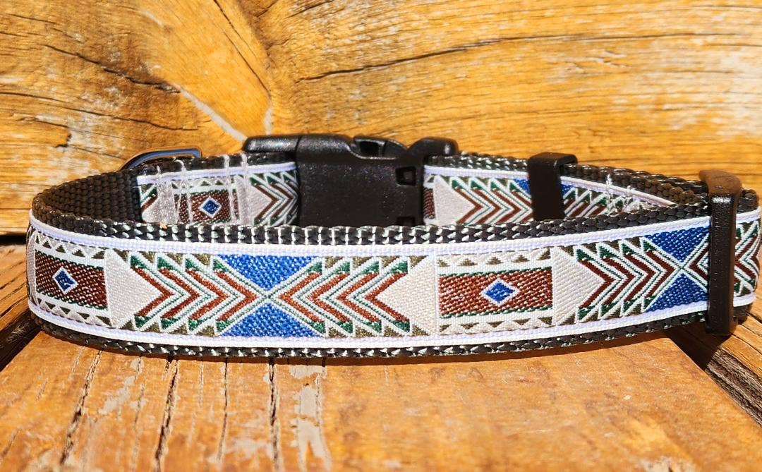 1" Aztec Dog Collar, Leash, or Martingale