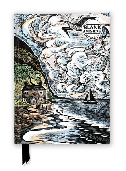 Cloudy Sky and Waterfront Blank Journal