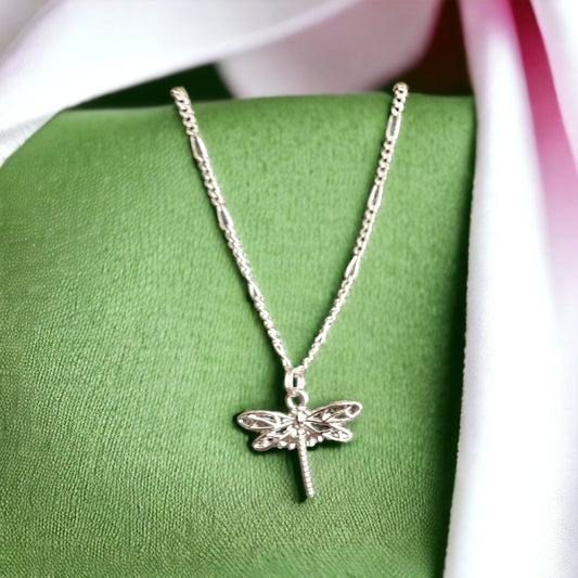 Enchanting Silver Dragonfly Necklace Adjustable Length, Unique Nature Themed Jewelry, Ideal Gift for Birthdays or Anniversaries