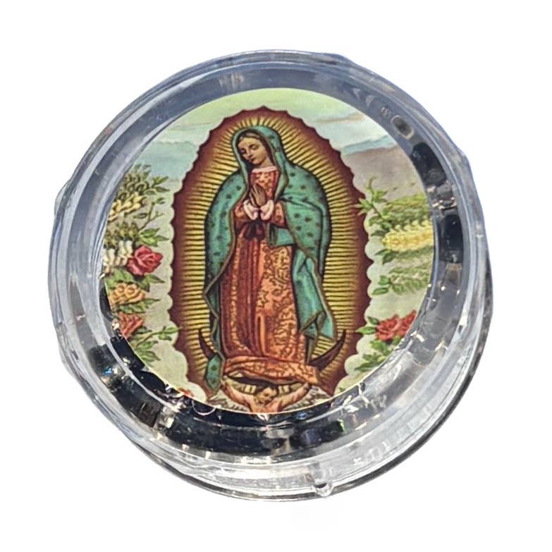 Our Lady of Guadalupe Wooden Rosary 20” with storage box