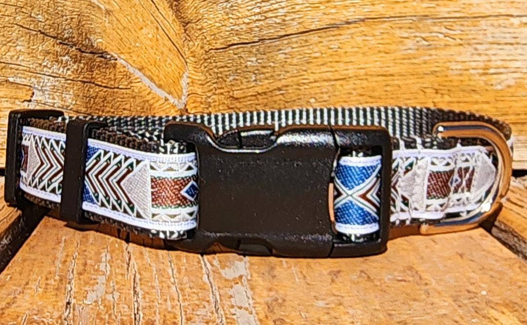1" Aztec Dog Collar, Leash, or Martingale