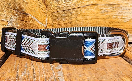 1" Aztec Dog Collar, Leash, or Martingale