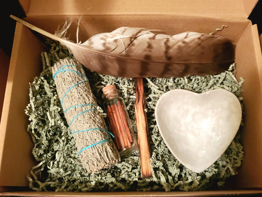 Sage Smudge Kit for Home, Energy Cleansing & Spiritual Healing, Purification Ritual, Unique Housewarming Gift
