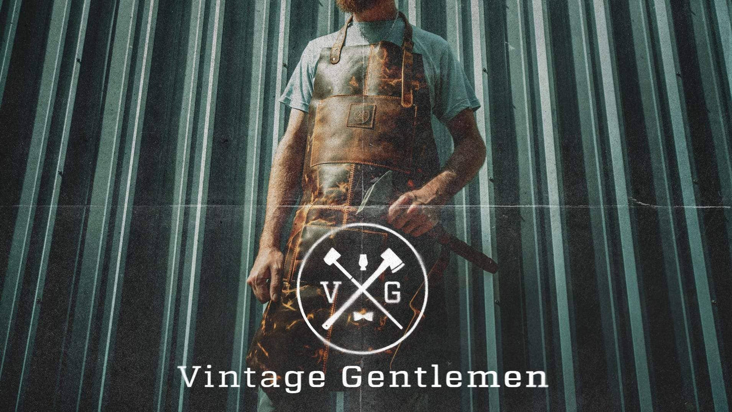 Mixologist Full Grain Buffalo Leather Apron: Without Initials
