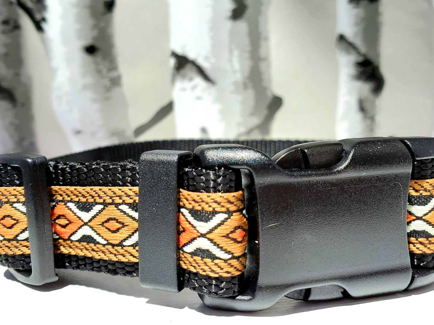 1" Black Southwest Dog Collar, Leash, or Martingale