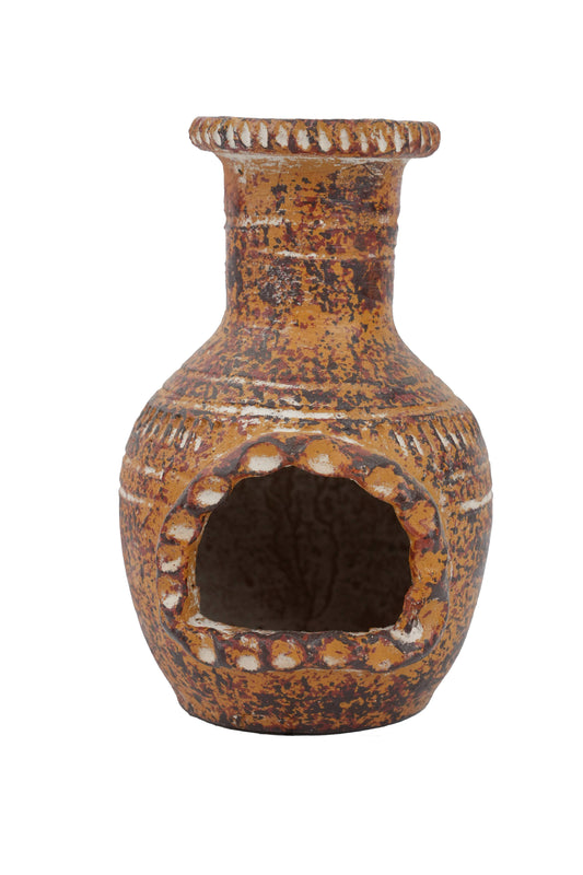 Mini-Clay Chimney Candle Holder-Patio-Garden-Mini-4 Colors: Rustico