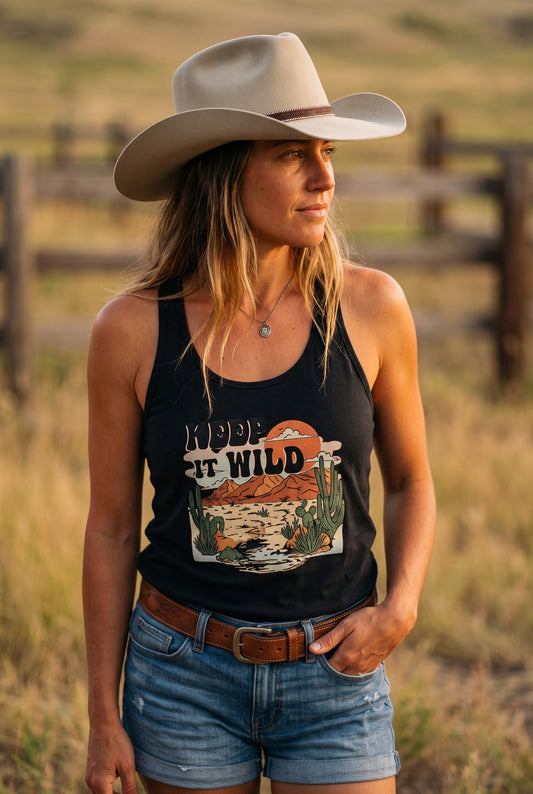 Outlaw Sand Pinch Front Hat with Tooled Leather Hatband