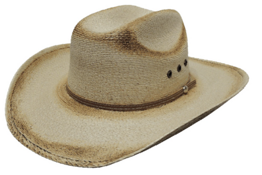 Youth Torched White Palm Cattleman Cowboy Hat