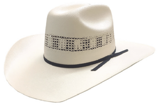 Kids Vented Cattleman Cowboy Hat with Black Biplay Hatband