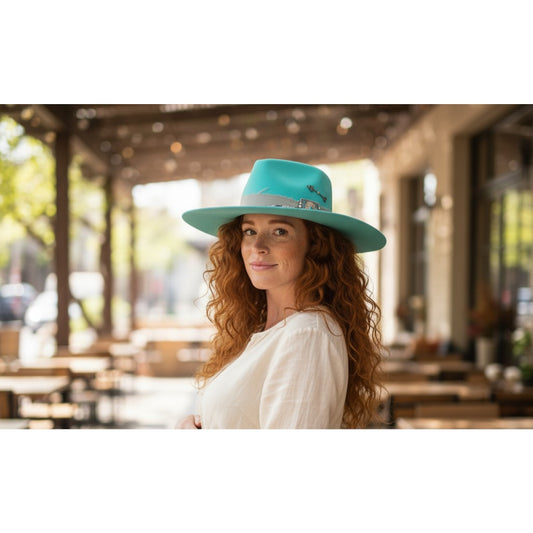 Pitchfront Charlie 1Horse Lainey Wilson Spear Point Mint Wool Hat Small