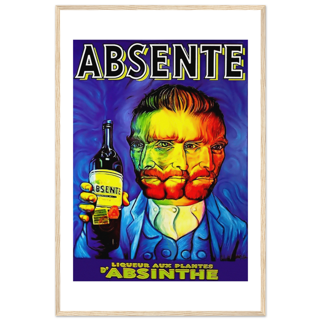 Absente, Vintage Absinthe Liquor Advertisement with Van Gogh Poster-15