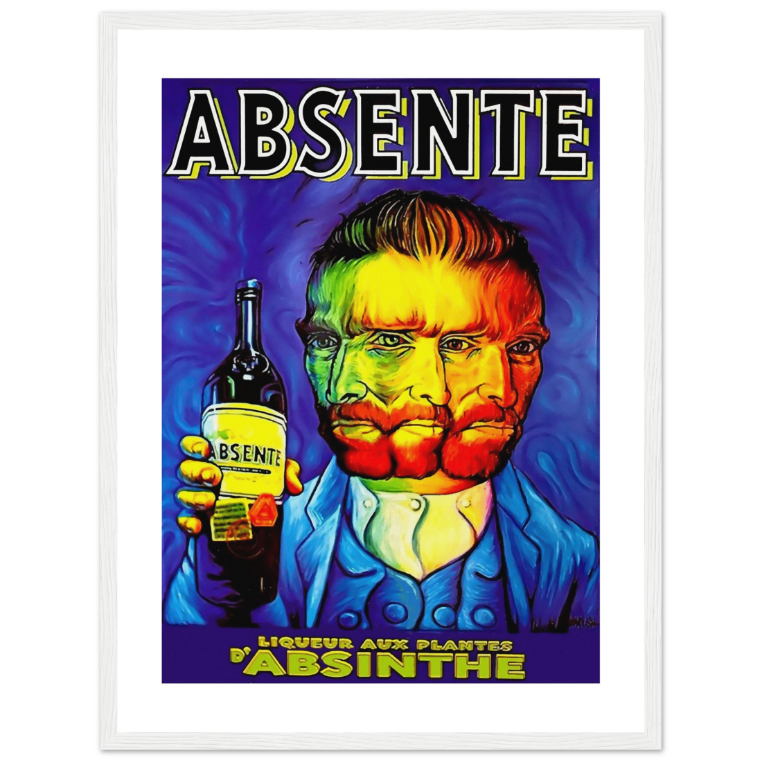 Absente, Vintage Absinthe Liquor Advertisement with Van Gogh Poster-13