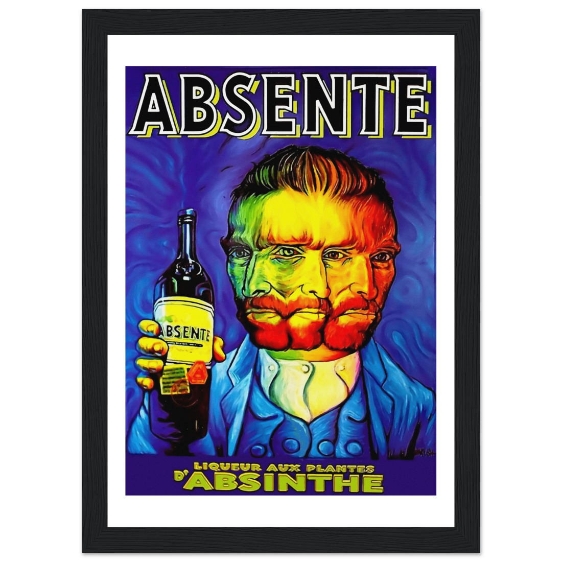 Absente, Vintage Absinthe Liquor Advertisement with Van Gogh Poster-5