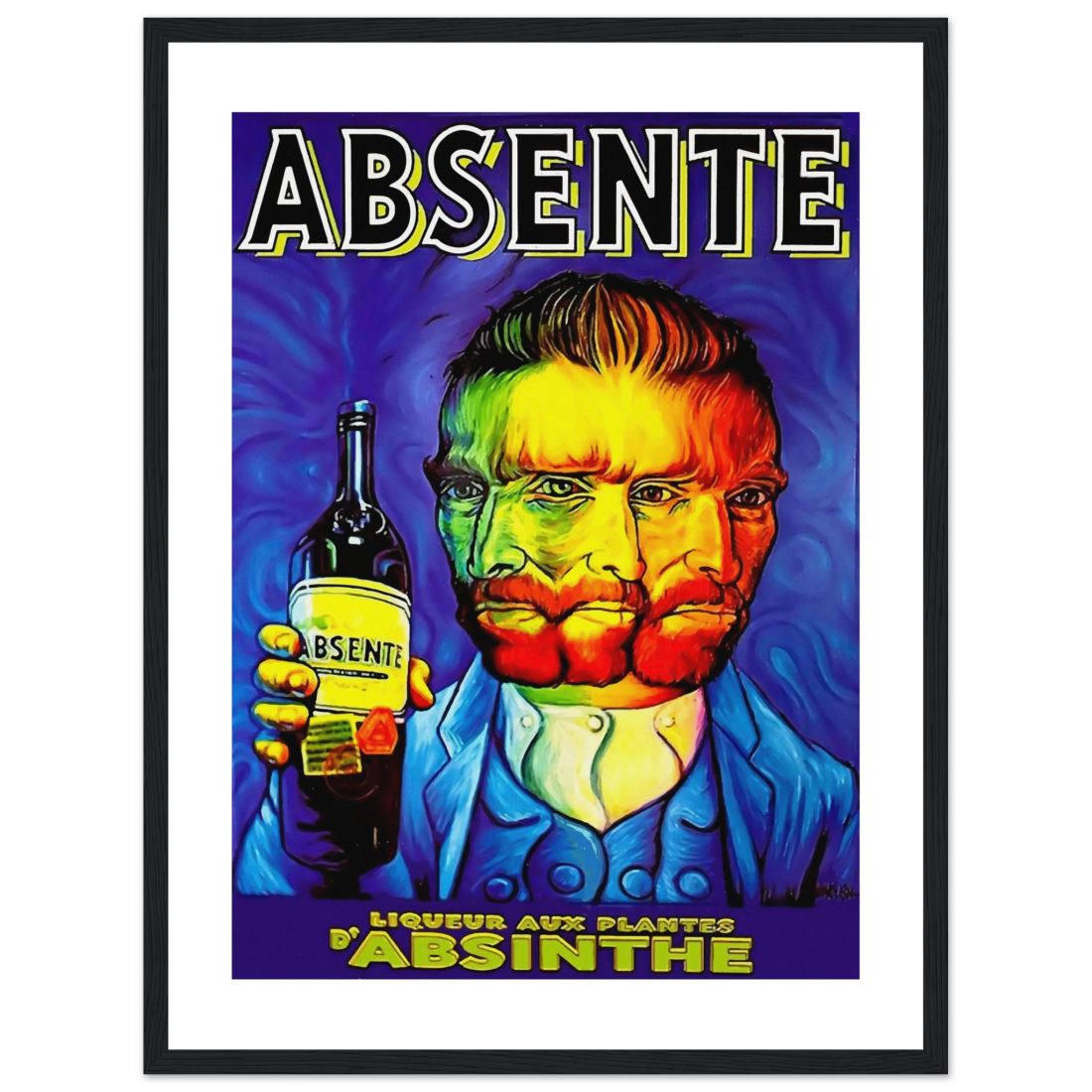 Absente, Vintage Absinthe Liquor Advertisement with Van Gogh Poster-11