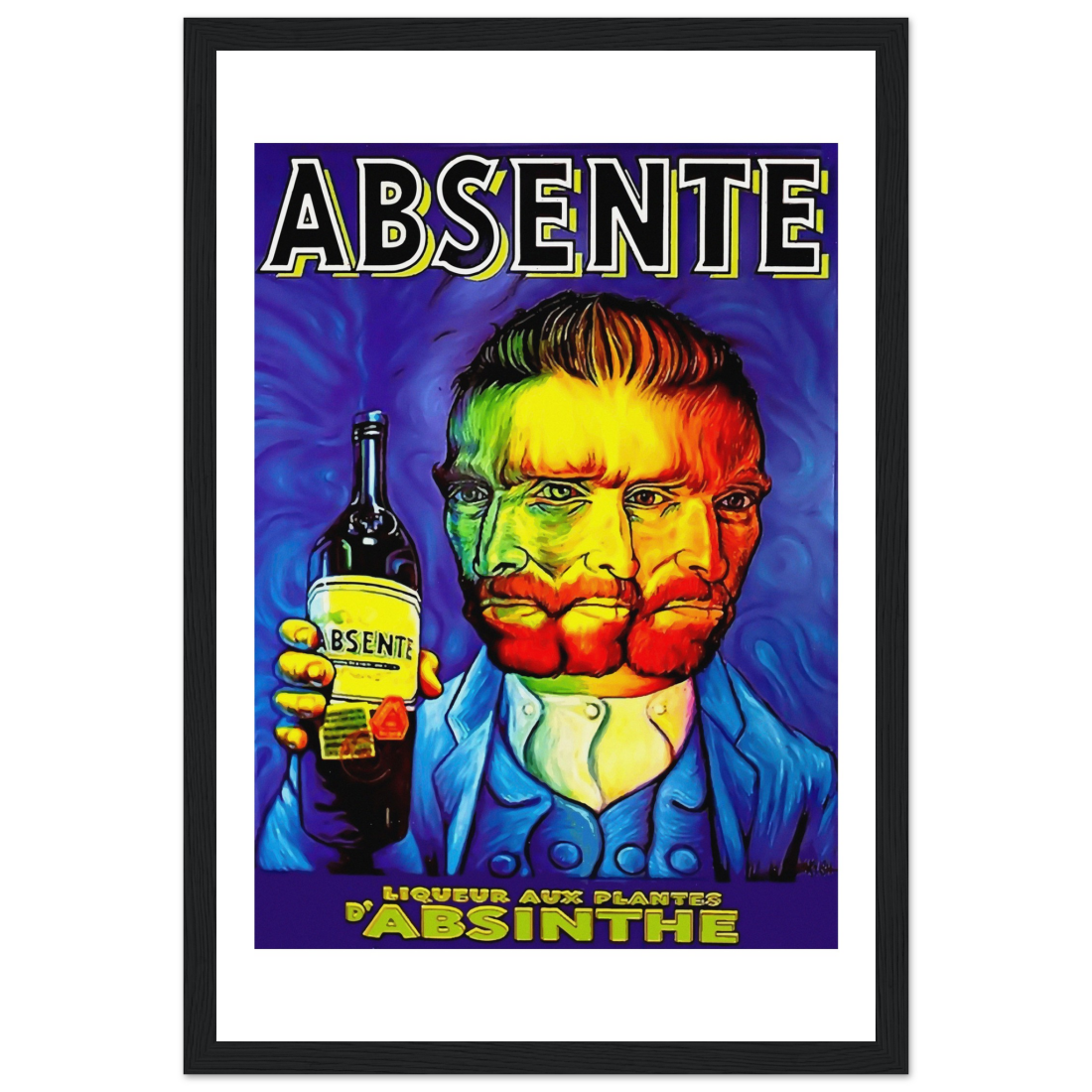 Absente, Vintage Absinthe Liquor Advertisement with Van Gogh Poster-8