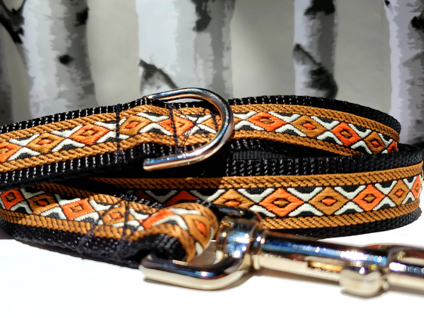1" Black Southwest Dog Collar, Leash, or Martingale
