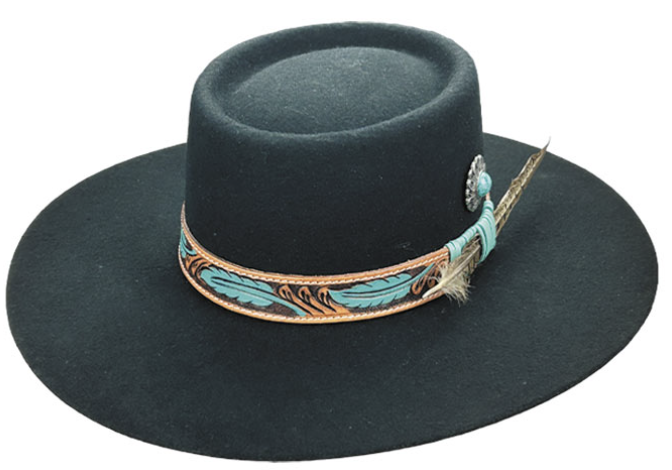 Fine Gambler Hat, 4-Inch Brim, Fashion Headwear
