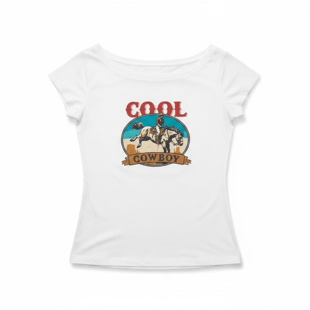 Handmade Western T-Shirt, Rustic Cowgirl Rodeo Desert Graphic Tee