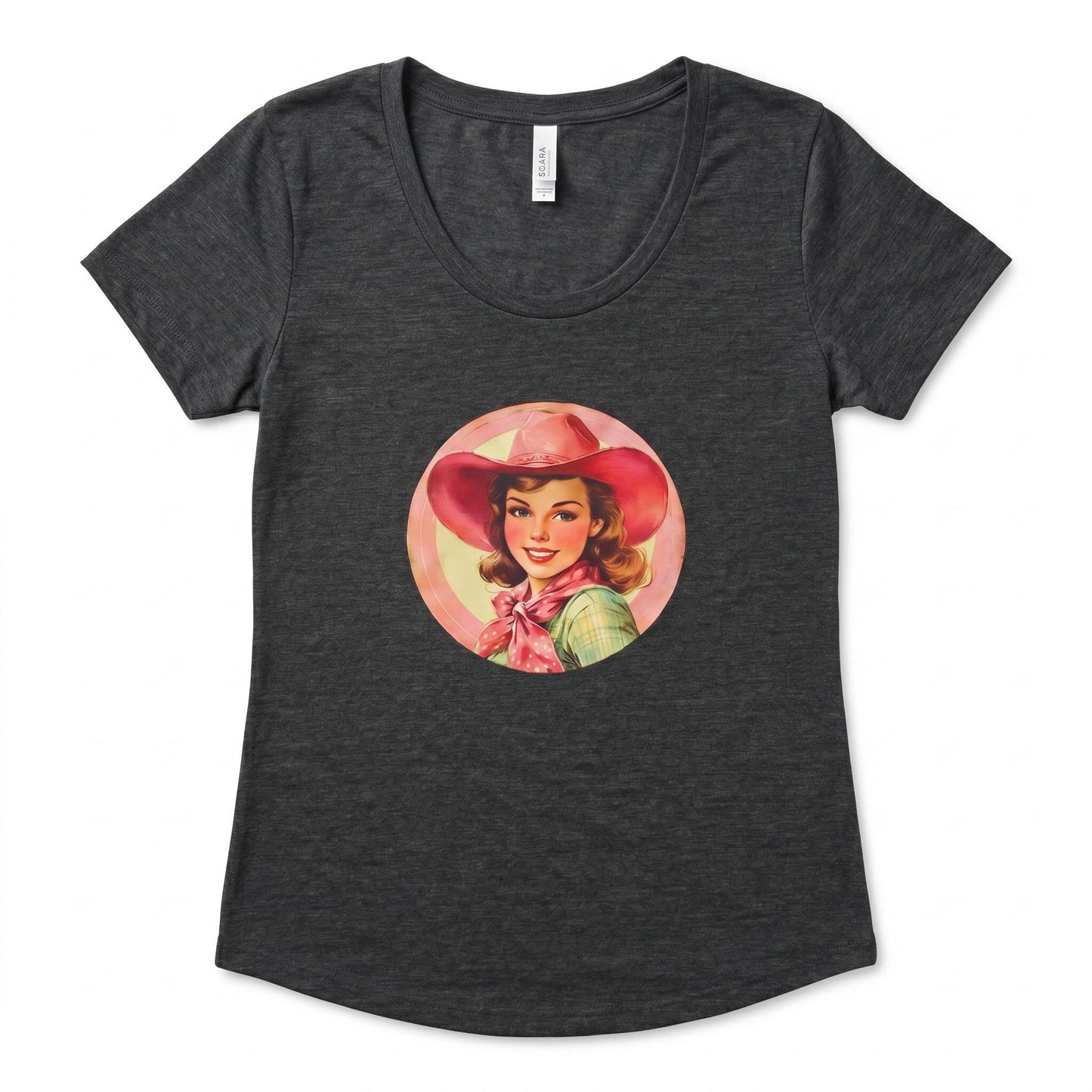 Vintage Cowgirl Rodeo Graphic Tee, Retro Western Soft Cotton Shirt