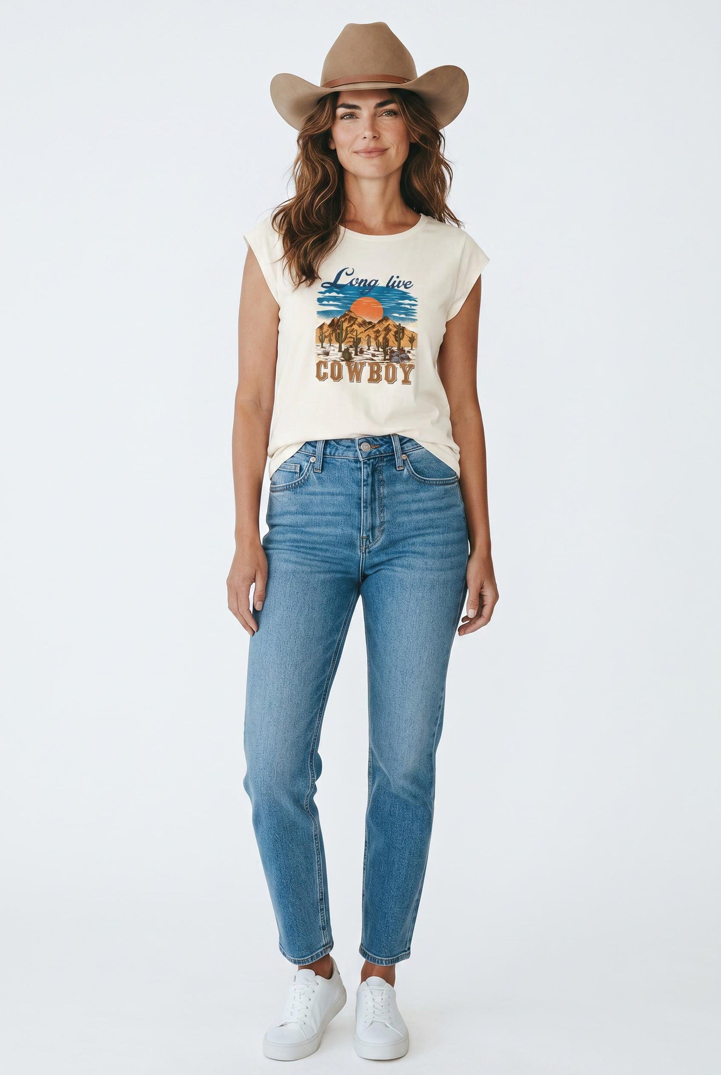 Long Live Cowboy XLarge T-Shirt, Desert Southwest Country Western Graphic, Rodeo Vintage Soft Cotton