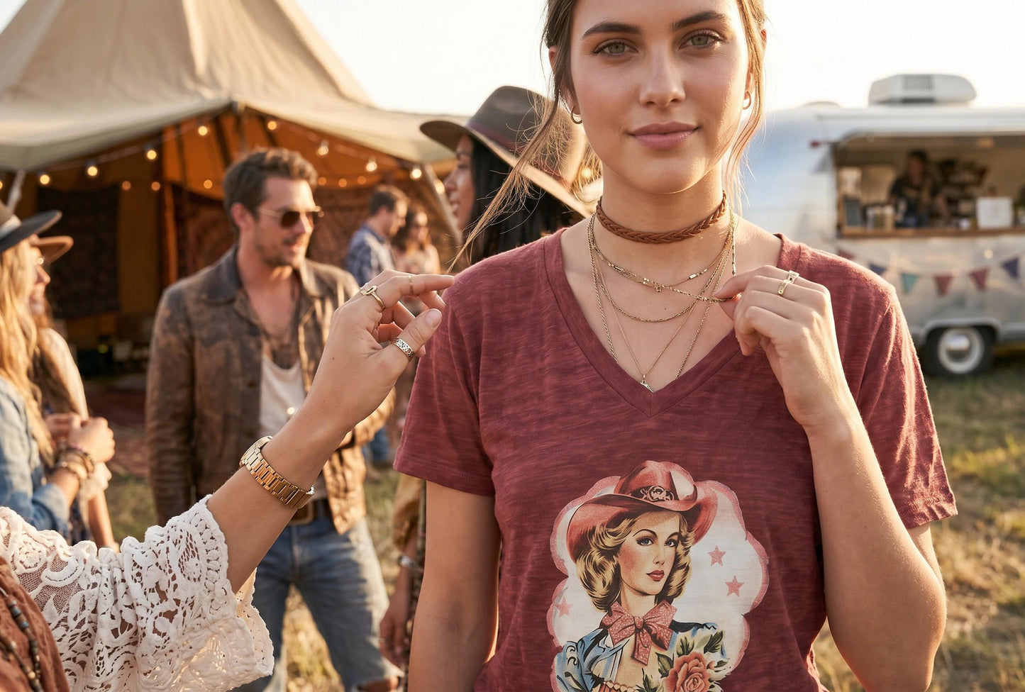 Vintage Cowgirl Desert Rodeo Graphic 2XL Tee, Western Summer Style, Handmade Retro Rustic Casual