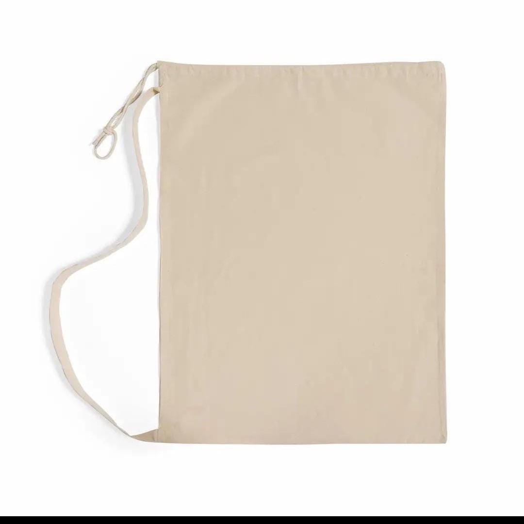 Handmade Western Canvas Drawstring Tote Bag | Cowboy Hat, Boots & Travel Accessory Bag