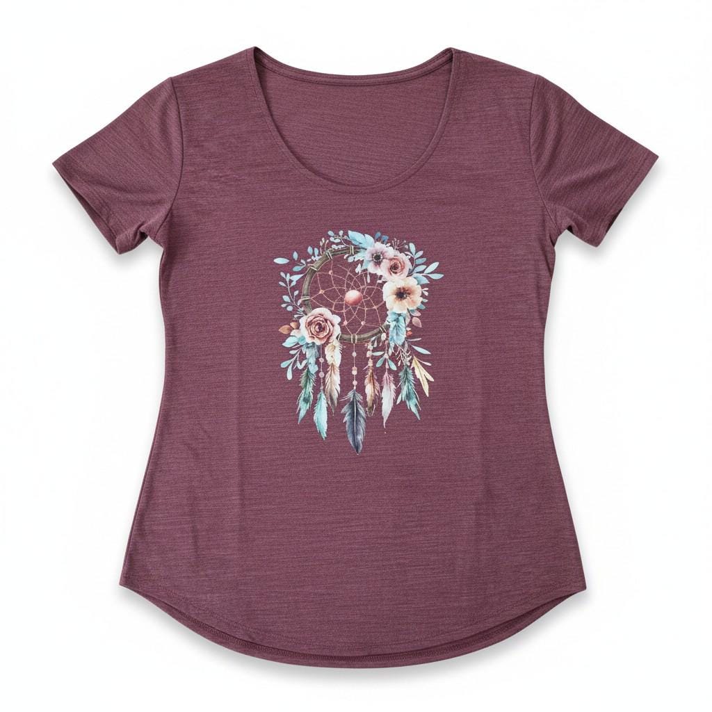 Rustic Dreamcatcher Large Shirt, Retro Western T-Shirt for Cowgirl & Rodeo Lovers