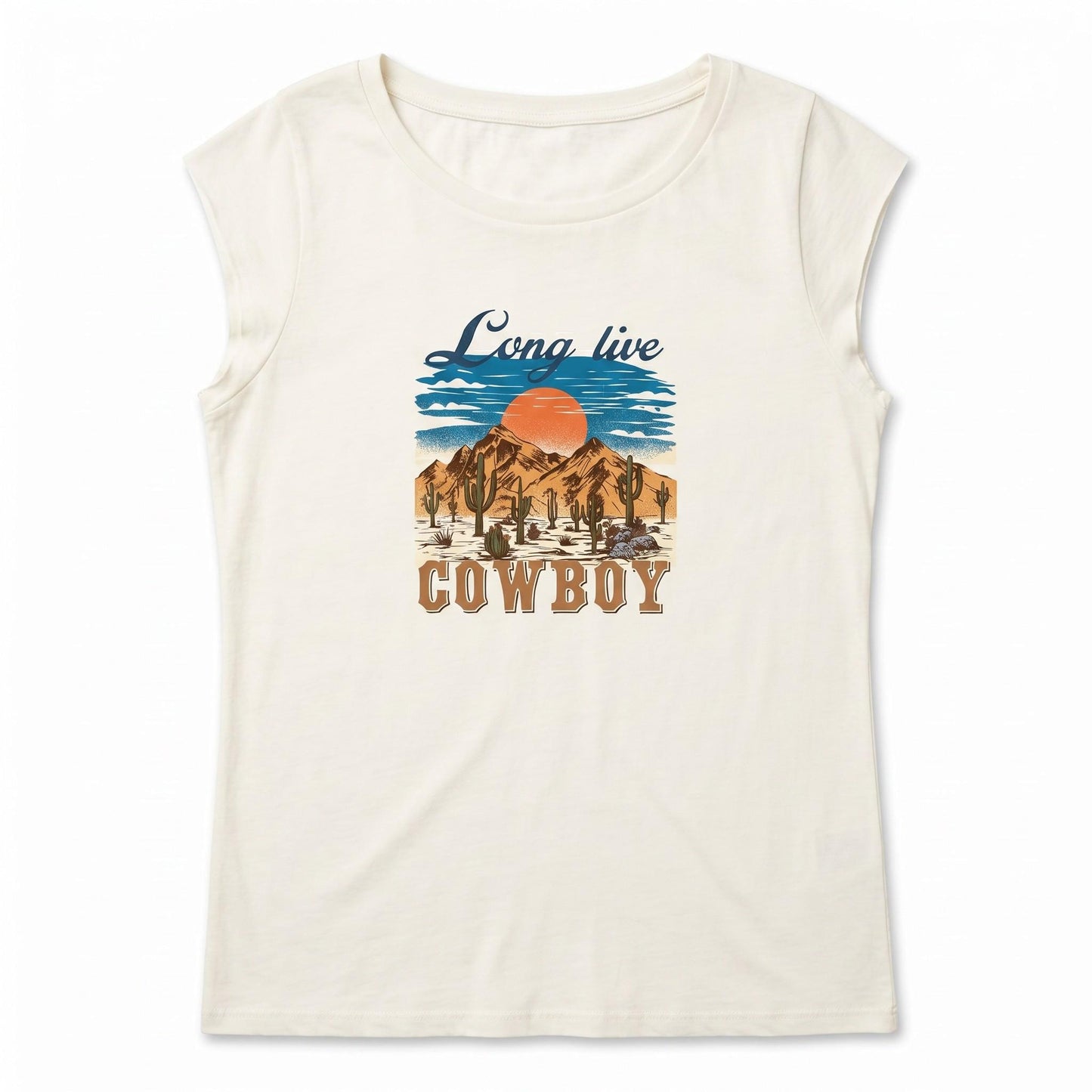 Long Live Cowboy XLarge T-Shirt, Desert Southwest Country Western Graphic, Rodeo Vintage Soft Cotton