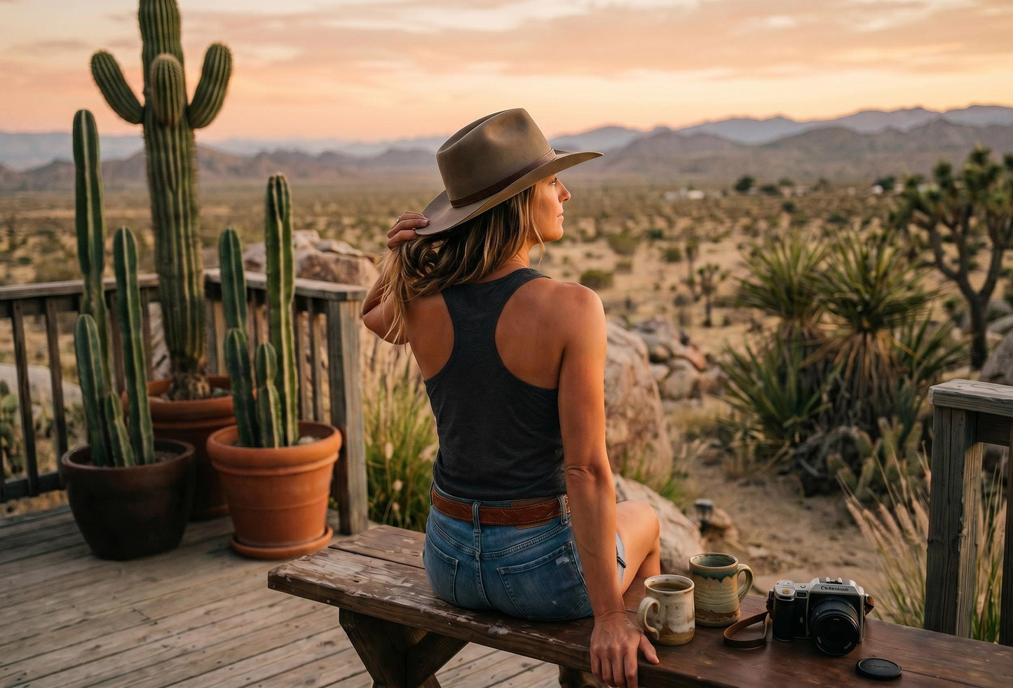 Keep It Wild Vintage Cowgirl Desert Tank Top, Western Summer Casual Wear