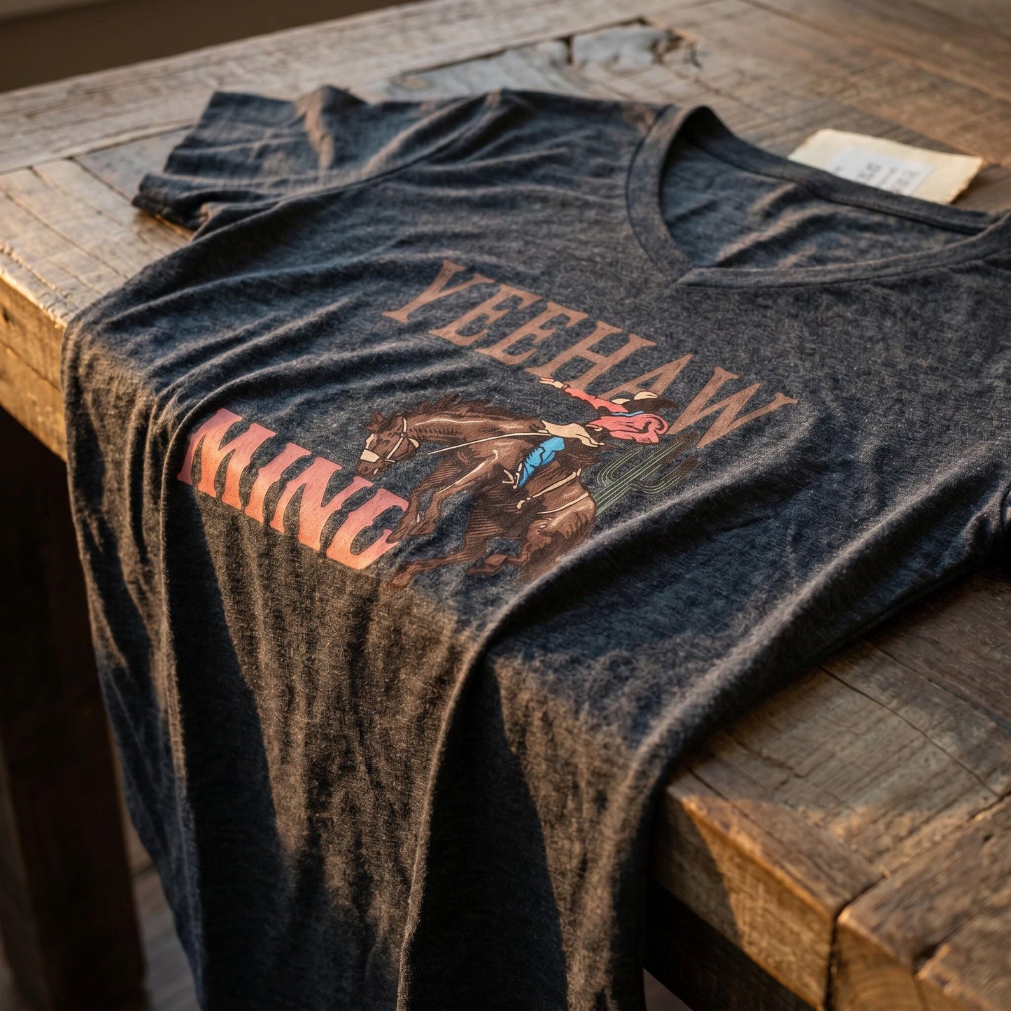 Vintage Western Yeehaw Mind Graphic Tee, Cowgirl T-Shirt, Retro Western Life, Country Concert Top