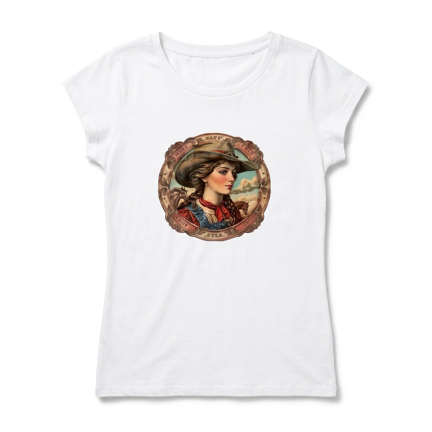 Vintage Cowgirl Graphic Tee, Western T-Shirt, Country Concert Top, Soft Cotton, Rustic Cowgirl Design
