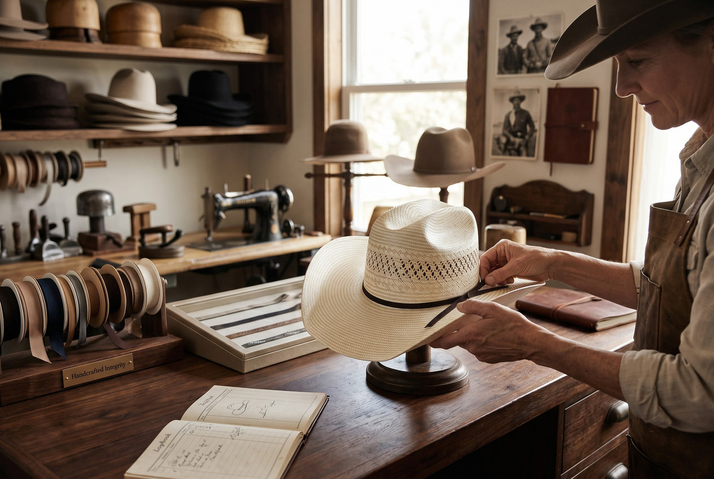 Fine Straw Western Cowboy Hat Rodeo 1 Extra fine Shantung