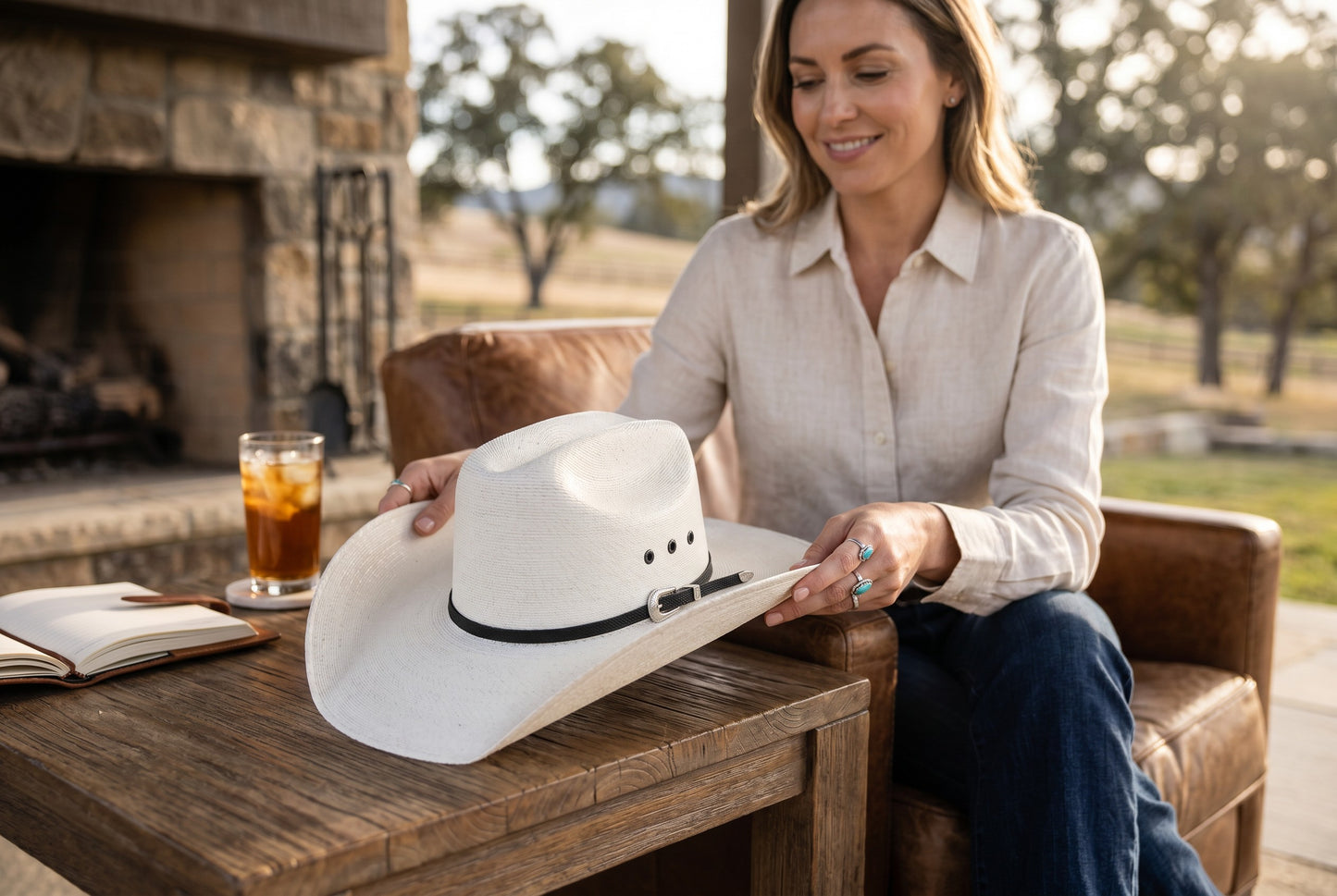 Authentic Fine Palm Leaf Cowboy Hats