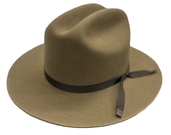 Fine Felt Cattleman Cowboy Hat, 3-Inch Brim, Boho Western Style, Country Fashion Headwear