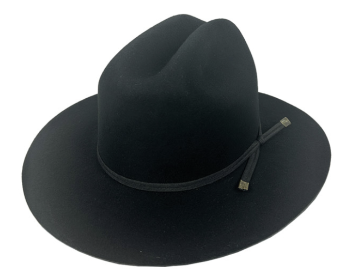 Fine Felt Cattleman Cowboy Hat, 3-Inch Brim, Boho Western Style, Country Fashion Headwear