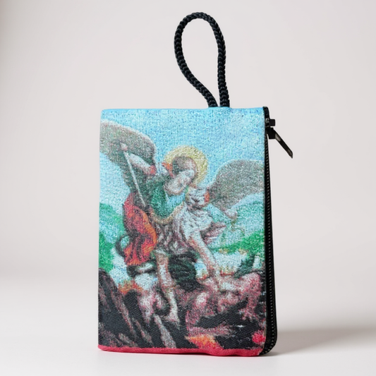 Rosary Pouch - St. Michael or Virgin de Guadalupe 3″ x 4″