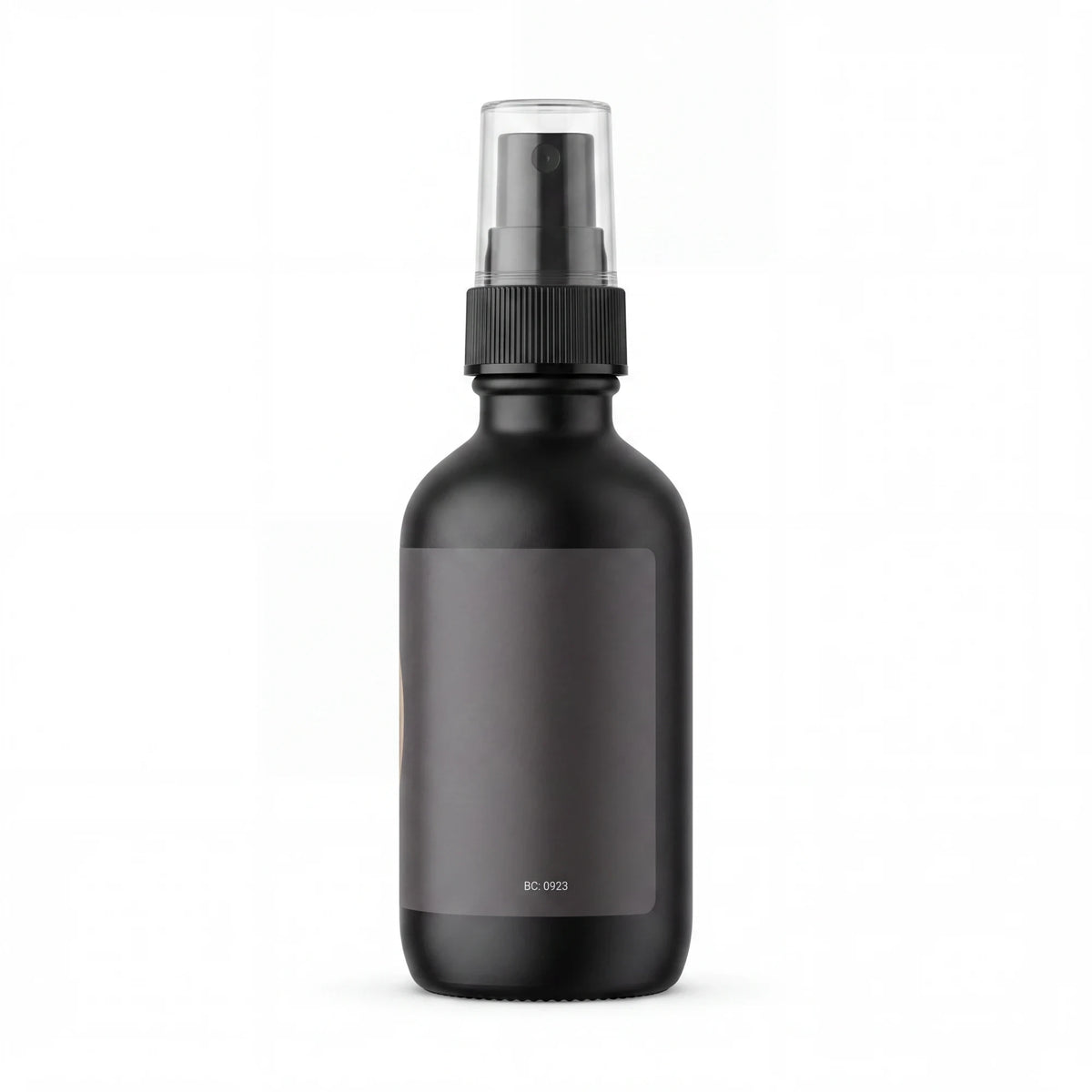 Spirit Warrior Provisions Moon Water smudge spray in a matte black glass bottle with a clear spray cap.